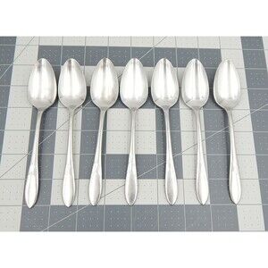 Oneida DEBONAIR Stainless 7 Teaspoons Oneidacraft Deluxe Flatware 6 Inch